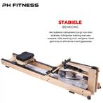Rameur en bois pliable PH Fitness avec résistance à l'eau, Enlèvement, Neuf