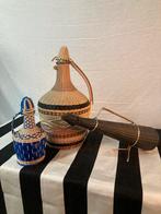 Set vintage scoubidou karaffen circa 50/60, Ophalen, Gebruikt