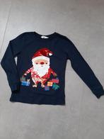 Longsleeve kerstman / elf maat 122/128, Ophalen of Verzenden, Zo goed als nieuw, Jongen of Meisje, Shirt of Longsleeve