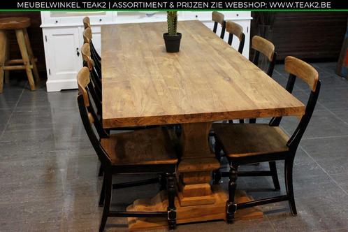 Nieuwe teak eettafel - tafel landelijk & modern bij TEAK2, Huis en Inrichting, Tafels | Eettafels, Nieuw, Teakhout, Overige houtsoorten