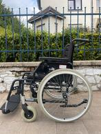 Opvouwbare rolstoel Eclips + Vermeiren nieuwstaat, Diversen, Rolstoelen, Handbewogen rolstoel, Zo goed als nieuw