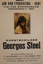 KUNSTSCHILDER Georges Steel AFFICHE 1990, Verzamelen, Ophalen of Verzenden