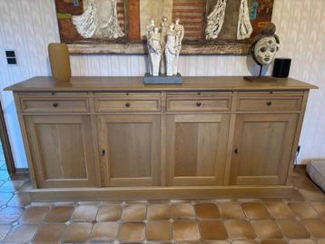 Massief eikenhouten dressoir in lichte eik beschikbaar voor biedingen