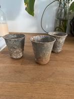 ANTIEKE ZINKEN HARS BEKERS POT FRANKRIJK, Antiek en Kunst, Curiosa en Brocante, Ophalen of Verzenden