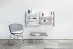 Groot Tomado rek / Wit Zwart boekenplanl metaal / Retro, Huis en Inrichting, Woonaccessoires | Wandplanken en Boekenplanken, Ophalen of Verzenden