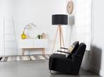 Tripod Floor Lamp - Wood - Elegant Black, Nieuw, 150 tot 200 cm, Hout, Verzenden