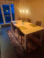 hoogglans wit tafel 210cm x 100cm x 85cm, Huis en Inrichting, Tafels | Eettafels, Ophalen, Gebruikt, 200 cm of meer, 50 tot 100 cm