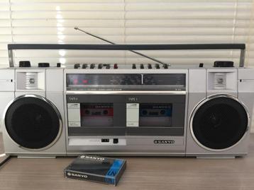 Sanyo M-W1L radio dubbele cassette recorder, Enlèvement, Radio