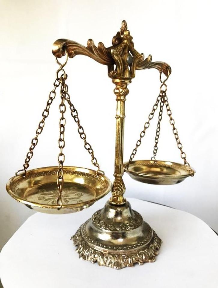 Weegschaal Apotheker Mini brons goud verguld✨😎🤗🤝, Antiek en Kunst, Antiek | Brons en Koper, Brons, Ophalen of Verzenden