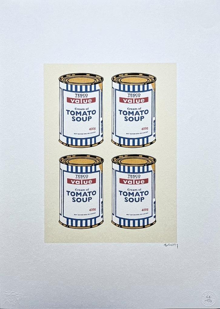 Banksy - Tesco Value Soup Cans, Antiek en Kunst, Kunst | Litho's en Zeefdrukken, Ophalen of Verzenden