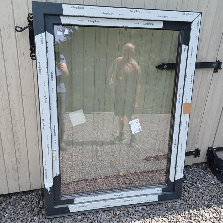 Antraciet,  zwarte PVC ramen nieuw, Doe-het-zelf en Bouw, Raamkozijnen en Schuifdeuren, Nieuw, Ophalen