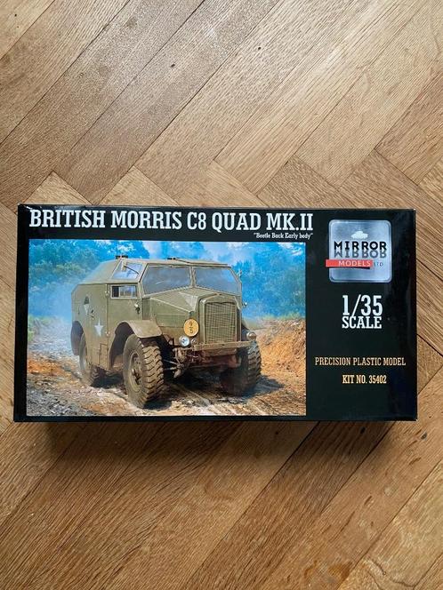 BRITISH MORRIS C8 QUAD MK.II - BEETLE BACK EARLY BODY - 1:35, Hobby en Vrije tijd, Modelbouw | Auto's en Voertuigen, Nieuw, Truck