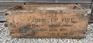 Houten kist voor 20mm  beschikbaar voor biedingen