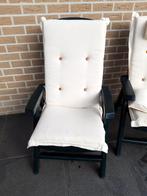 4 tuinkussens voor verstelbare tuinstoelen, Ophalen, Gebruikt