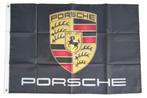 Drapeau voiture Porsche couleur noir - 60x90cm, Envoi, Neuf