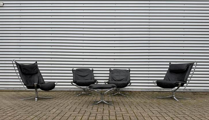 Sigurd Resell Falcon Lounge Suite, Vatne Møbler, ca70s, Antiquités & Art, Antiquités | Meubles | Chaises & Canapés, Enlèvement