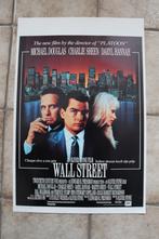 filmaffiche Wall Street Oliver Stone 1987 filmposter, Rechthoekig Staand, Ophalen of Verzenden, Zo goed als nieuw, A1 t/m A3