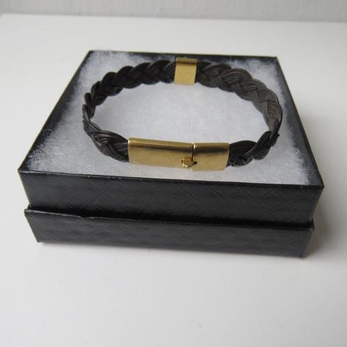 Vintage jaren 90 Armband olifantenhaar en 18 karaat goud Bry, Handtassen en Accessoires, Armbanden, Goud, Geel, Ophalen