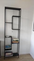 Zwart wandrek / vakkenkast CASA, Huis en Inrichting, Ophalen, Met plank(en), Zo goed als nieuw, Minder dan 150 cm
