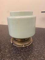 Prachtige Art Deco mint groen glazen lamp ( overloop lamp )., Ophalen of Verzenden, Zo goed als nieuw