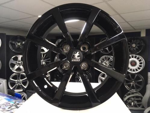 IN STOCK: NIEUWE set 16 inch 4x100 glans zwarte alu wielen, Auto-onderdelen, Overige Auto-onderdelen, Alfa Romeo, Citroën, Daihatsu