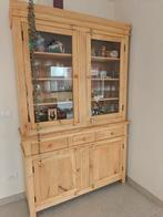 Barkast/vitrinekast mangohout massief, Huis en Inrichting, Kasten | Buffetkasten, Ophalen