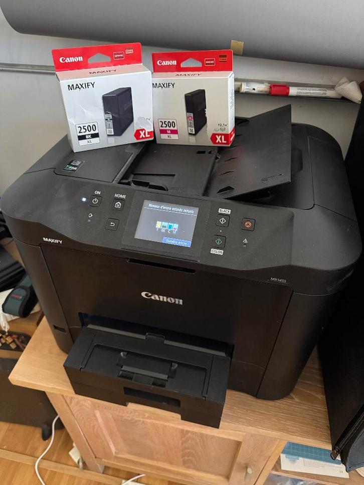 Canon MB5455-printer, Computers en Software, Printers, Niet werkend, All-in-one, Inkjetprinter, Faxen, Kleur printen, Kopieren