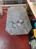 marmeren salontafel, Huis en Inrichting, Tafels | Salontafels, Ophalen, Overige materialen, 100 tot 150 cm, 50 tot 100 cm