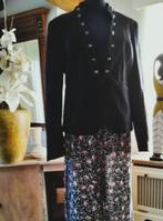 Blazer vest jas vestje jasje zwart met zilveren knopen, Kleding | Dames, Gothic, Zwart, Nieuw, Ophalen of Verzenden