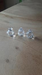 Drie pinguïns in Swarovski kristal, Gebruikt, Ophalen of Verzenden