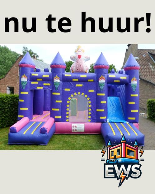 te huur - prinsessen burcht springkasteel, Hobby en Vrije tijd, Feestartikelen | Verhuur, Nieuw, Ophalen of Verzenden
