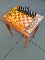 Schaaktafeltje met muziek en schaakstukken ., Antiek en Kunst, Ophalen