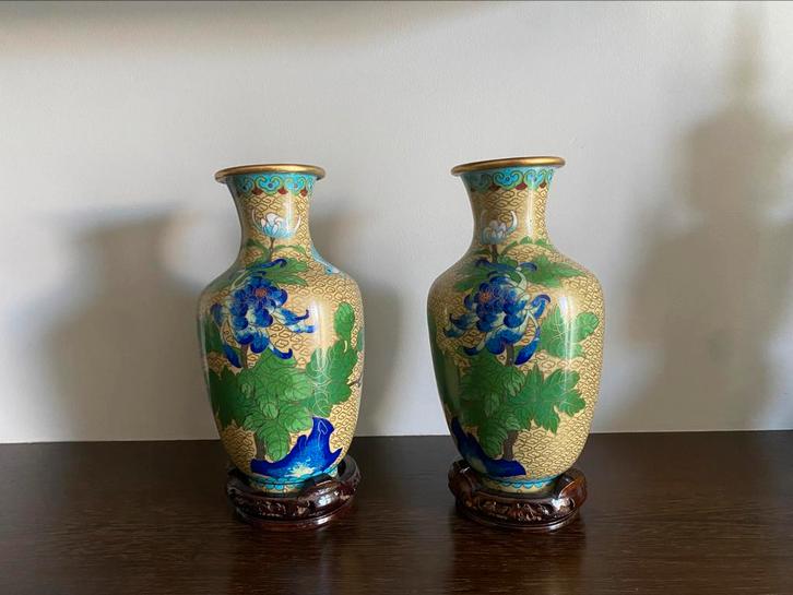 cloisonné vazen, Antiek en Kunst, Antiek | Vazen, Ophalen