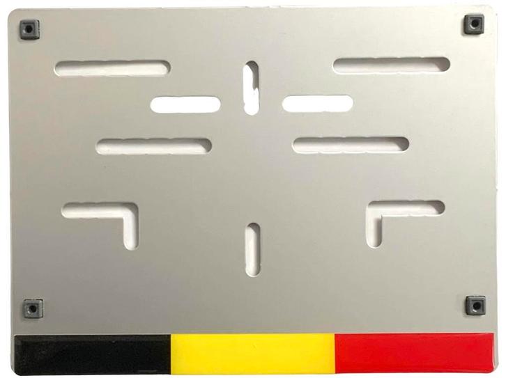 Support-plaque immatriculation alu Belgique, Auto diversen, Kentekenplaathouders, Nieuw, Ophalen of Verzenden