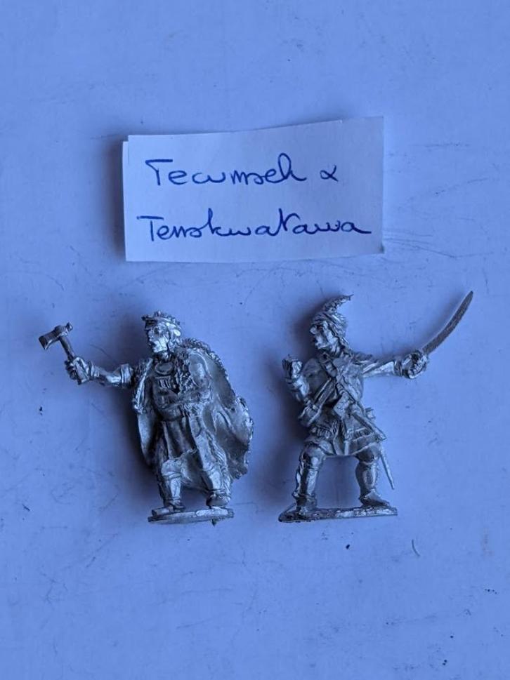 Conquest miniatures – Tecumseh & Tenskwatawa, Indian leaders, Hobby & Loisirs créatifs, Wargaming, Neuf, Historique, Enlèvement ou Envoi