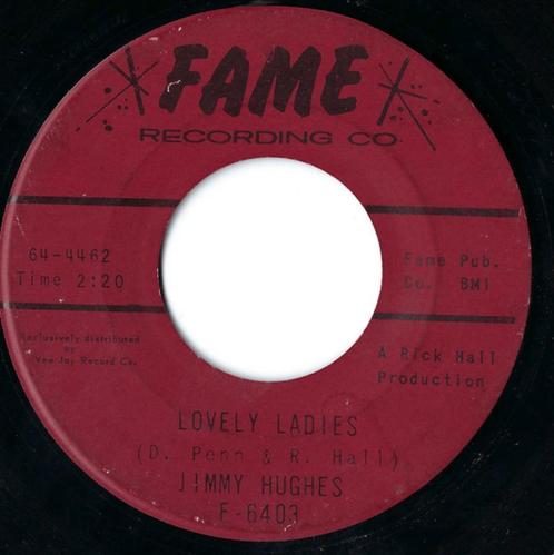 Jimmy Hughes ‎–  Lovely Ladies - Popcorn, Cd's en Dvd's, Vinyl Singles, Zo goed als nieuw, Single, R&B en Soul, 7 inch, Ophalen of Verzenden