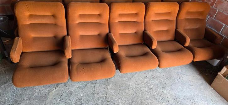 Retro bioscoop zetels, Verzamelen, Retro, Ophalen