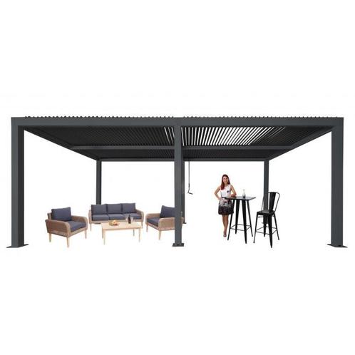Pergola 3x6m - NIEUW - Lamellen Overkapping - Antraciet, Tuin en Terras, Overige Tuin en Terras, Nieuw, Ophalen of Verzenden
