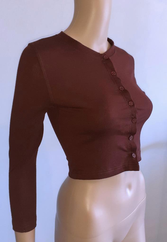 Bolero Bordeaux Missguided XS of 34, Kleding | Dames, Jasjes, Kostuums en Pakken, Nieuw, Jasje, Maat 34 (XS) of kleiner, Rood