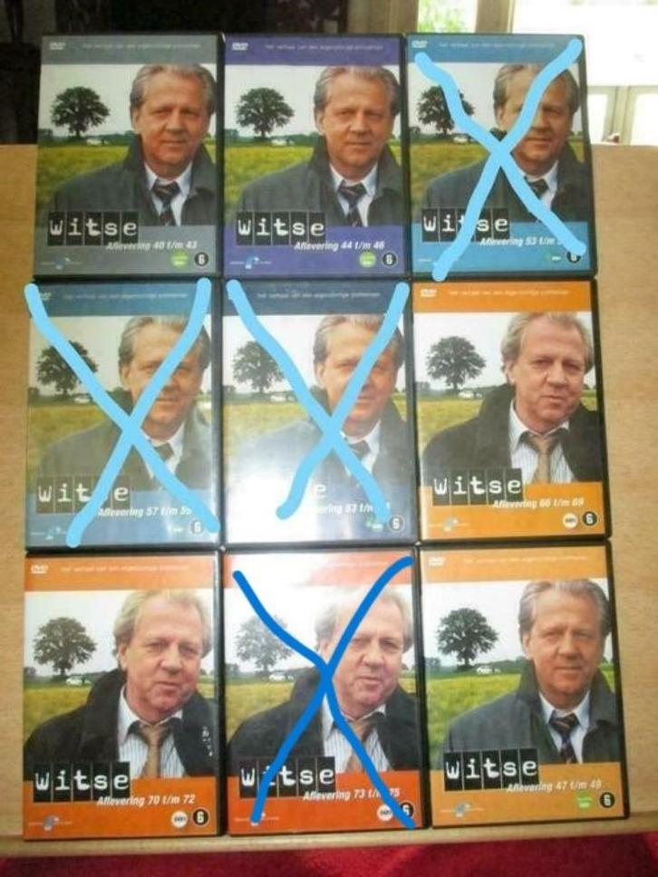 Witse  Seizoen  4 / 6  (per aflevering) lot/stuk spotprijs !, Cd's en Dvd's, Dvd's | Nederlandstalig, Zo goed als nieuw, Tv fictie