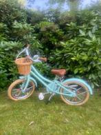 Kinderfiets Bobbin Gingersnap 16 inch , met rieten mandje., Fietsen en Brommers, Fietsen | Kinderfietsjes, Ophalen, Zo goed als nieuw