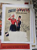 Cortège carnavalesque Comines - Lannoy W  1960 - 99,5 x, Verzamelen, Posters, Ophalen, Rechthoekig Staand, Zo goed als nieuw, A1 t/m A3