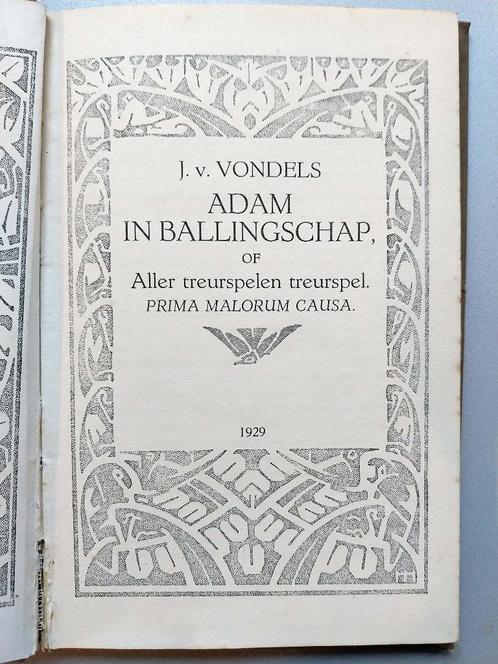 Adam in Ballingschap, Boeken, Literatuur, Zo goed als nieuw, Nederland, Ophalen of Verzenden