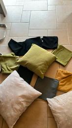 3 kussens met 9 overtrekken, Ophalen, Zo goed als nieuw