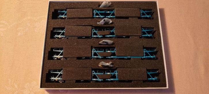 LS models 32106 set 4 autotransportwagens "ACE", Hobby & Loisirs créatifs, Trains miniatures | HO, Comme neuf, Set de Trains, Autres marques