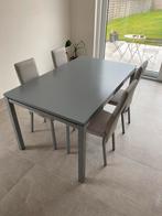 Tafel met 4 stoelen, Huis en Inrichting, Tafels | Eettafels, Ophalen, 100 tot 150 cm, 50 tot 100 cm, Zo goed als nieuw
