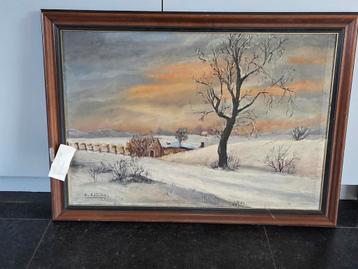 Zonsondergang in de winter beschikbaar voor biedingen