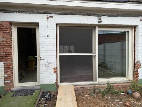 GERESERVEERD Schuifraam + deur, Doe-het-zelf en Bouw, Raamkozijnen en Schuifdeuren, Gebruikt, Overige typen, Kunststof, 225 cm of meer