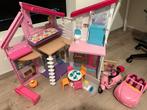 Barbie Huis - inklapbaar, Kinderen en Baby's, Speelgoed | Poppenhuizen, Poppenhuis, Zo goed als nieuw, Ophalen