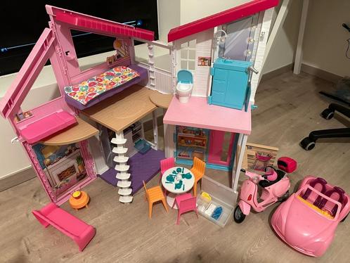 Barbie Huis - inklapbaar, Kinderen en Baby's, Speelgoed | Poppenhuizen, Zo goed als nieuw, Poppenhuis, Ophalen